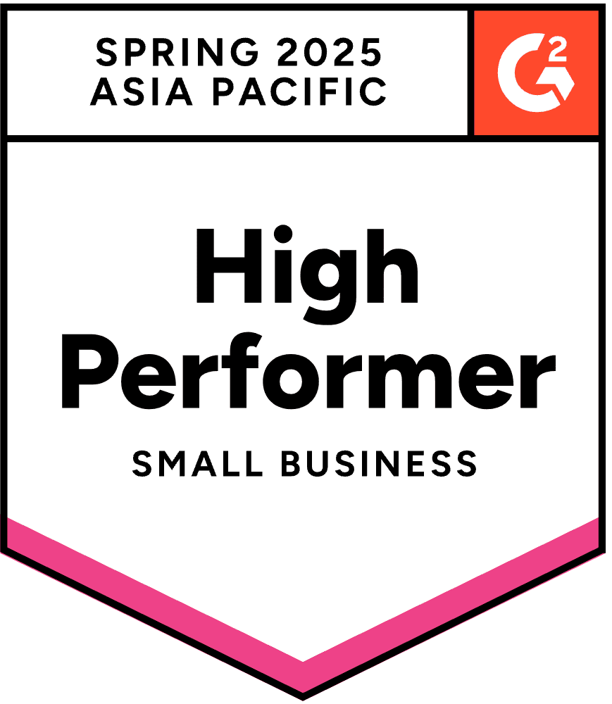 G2 High Performer Asia Pacific · Small Business
