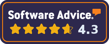 Software Advice 4.3 Rating