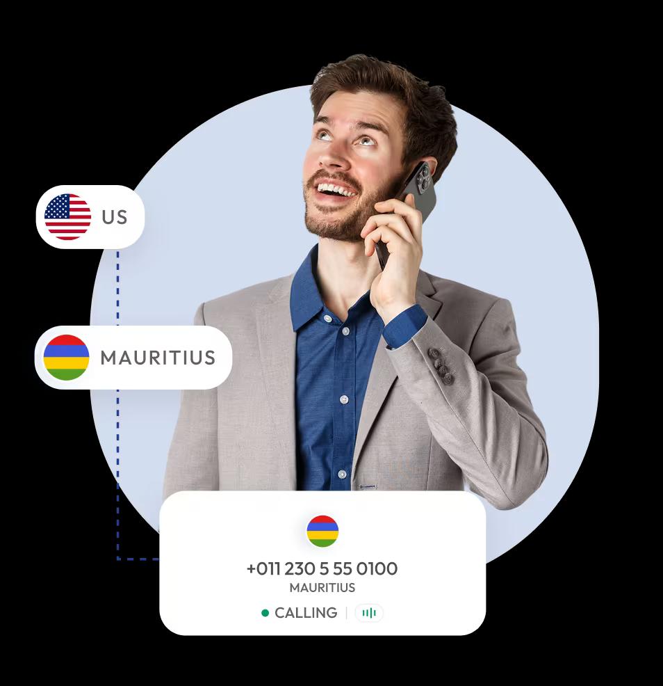 best time to call mauritius from the usa