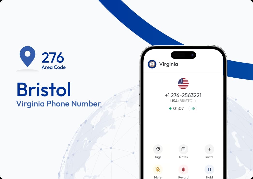 bristol virginia phone number virtual calling interface with mobile app display