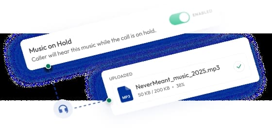 calilio custom music on hold audio clips