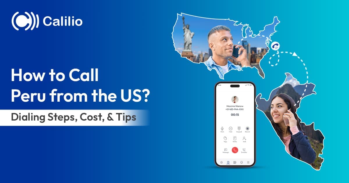 how to call peru from the us 