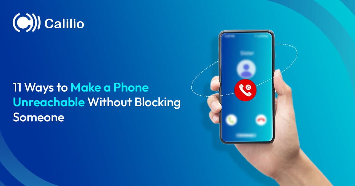 calling interface with focussed on end call sign