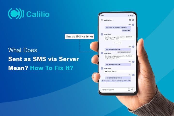 What Does “Sent as SMS via Server” Mean?  How To Fix It?