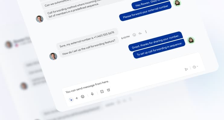 text messaging feature