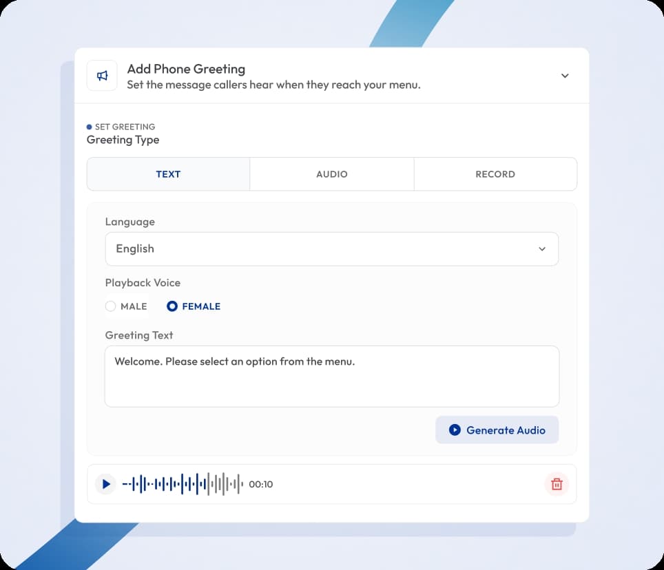 custom phone greetin