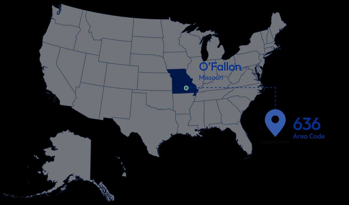location of 636 area code