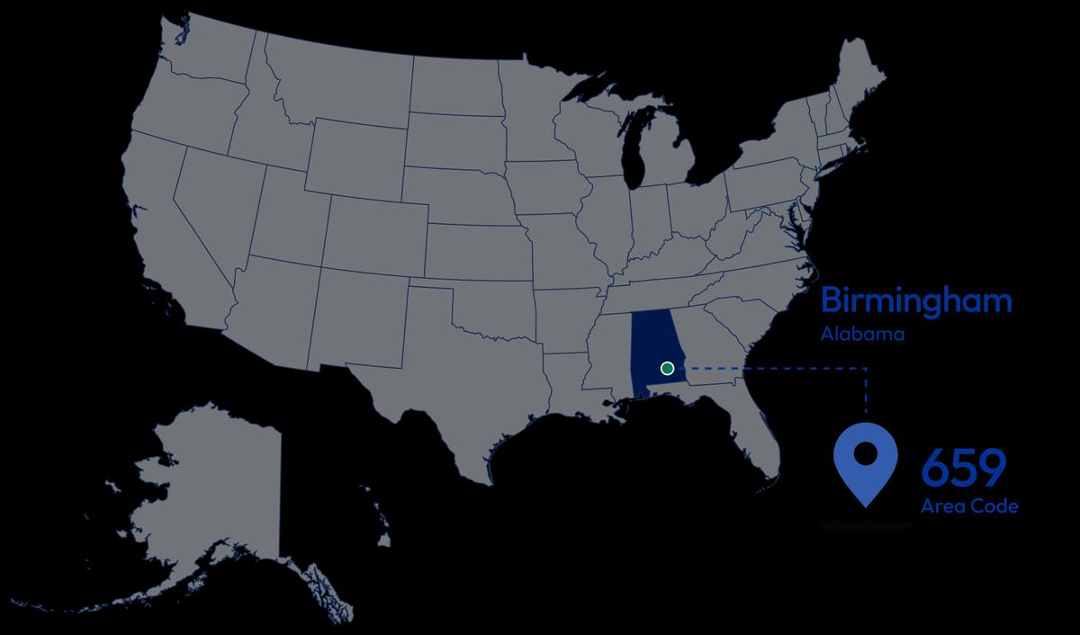 location of 659 area code