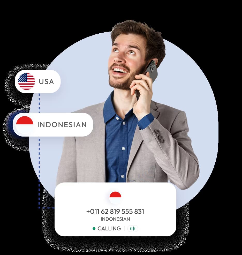 right time to call indonesia from the us