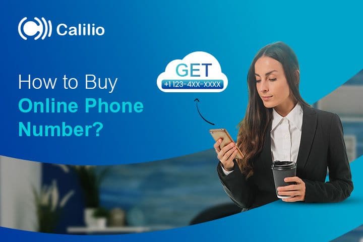 girl about to buy phone number online via her phone