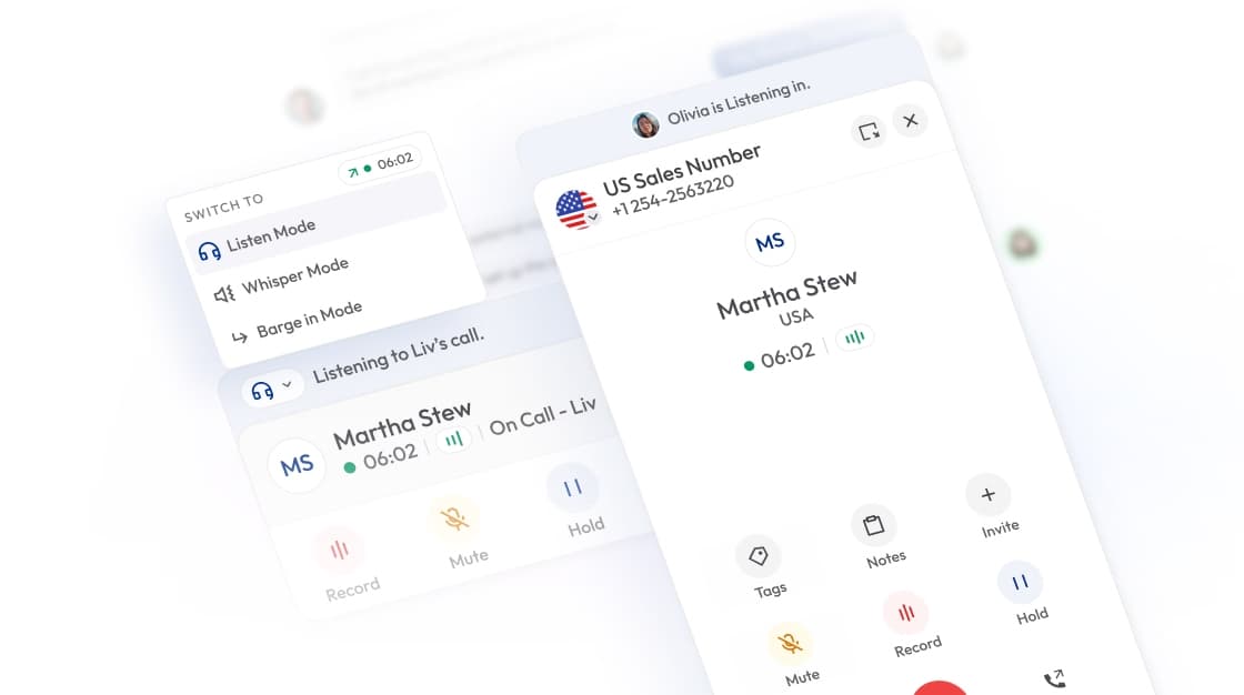 Business phone app with multiple numbers and call management