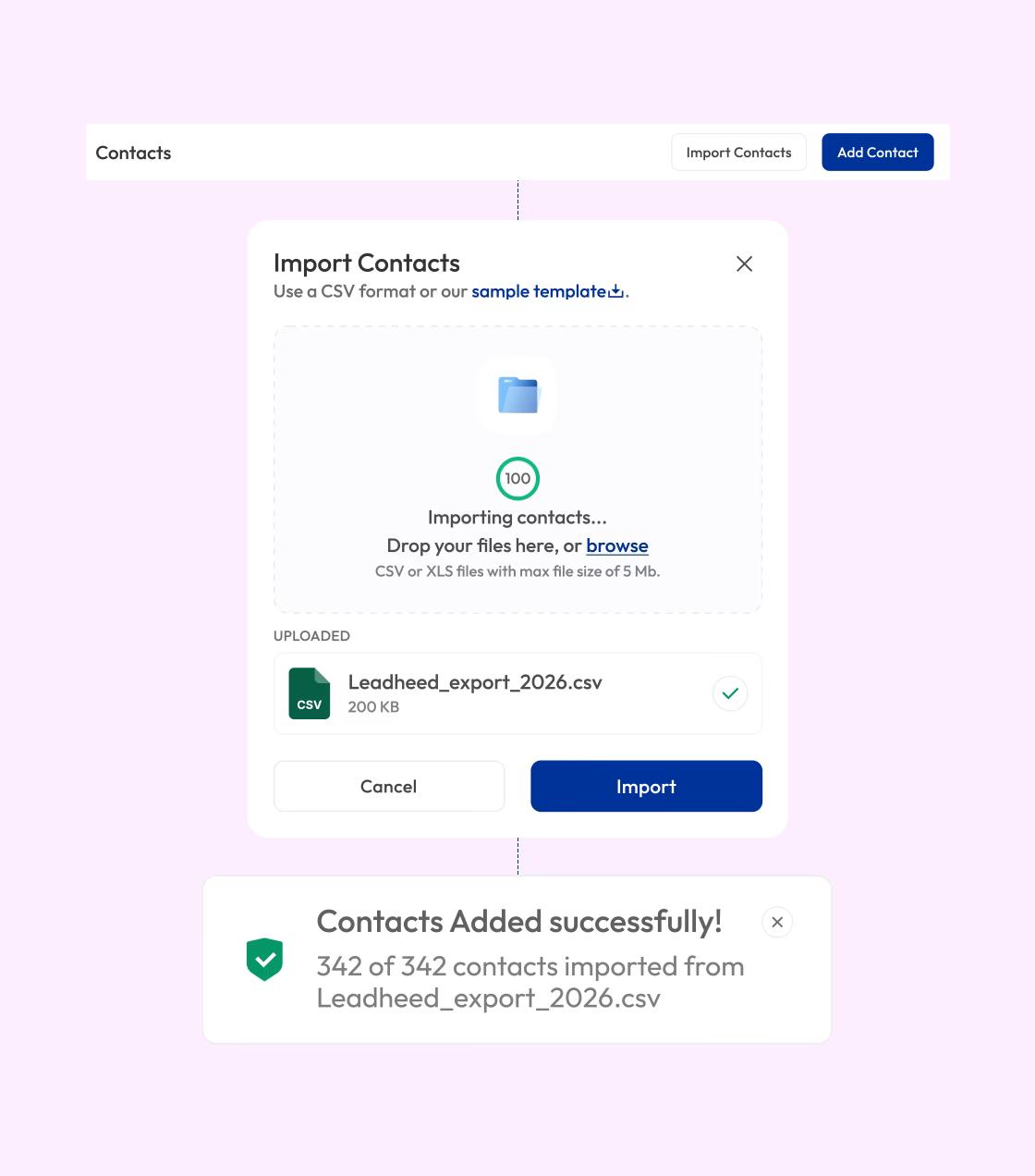 Import Lists (CSV)