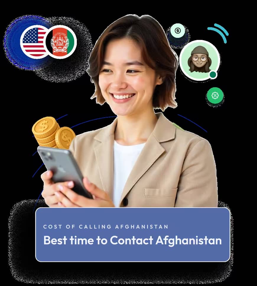 price to call afghanistan from the usa