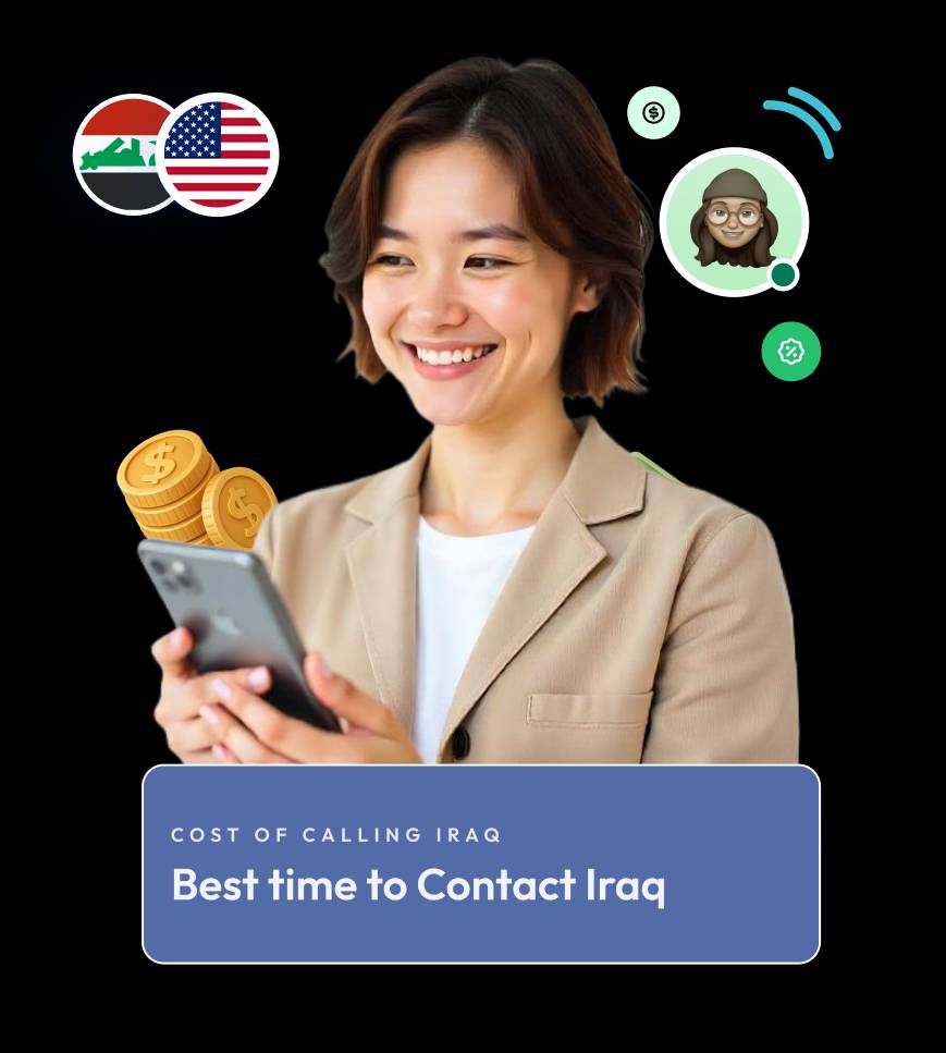 price to call iraq from usa