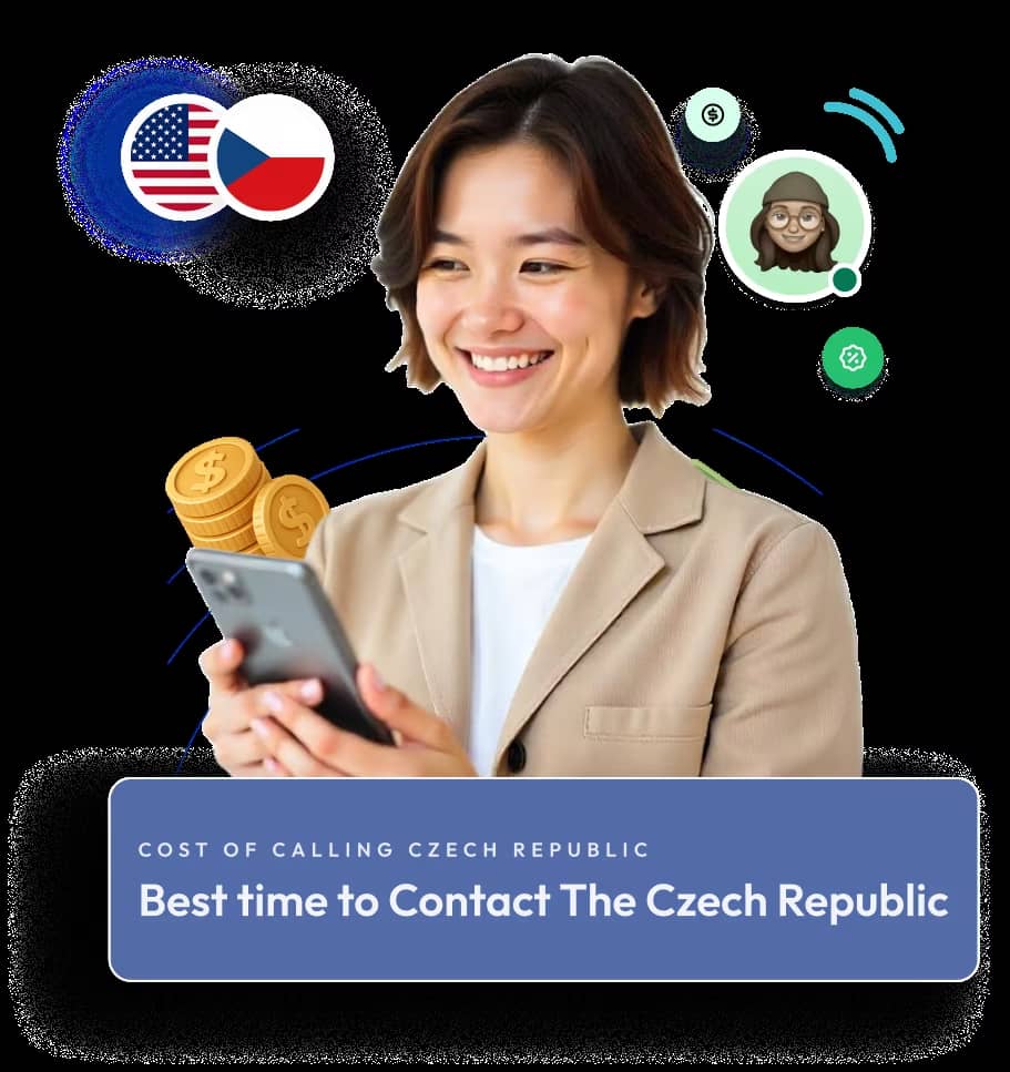 Best time to contact Czech Republic from USA virtual phone call