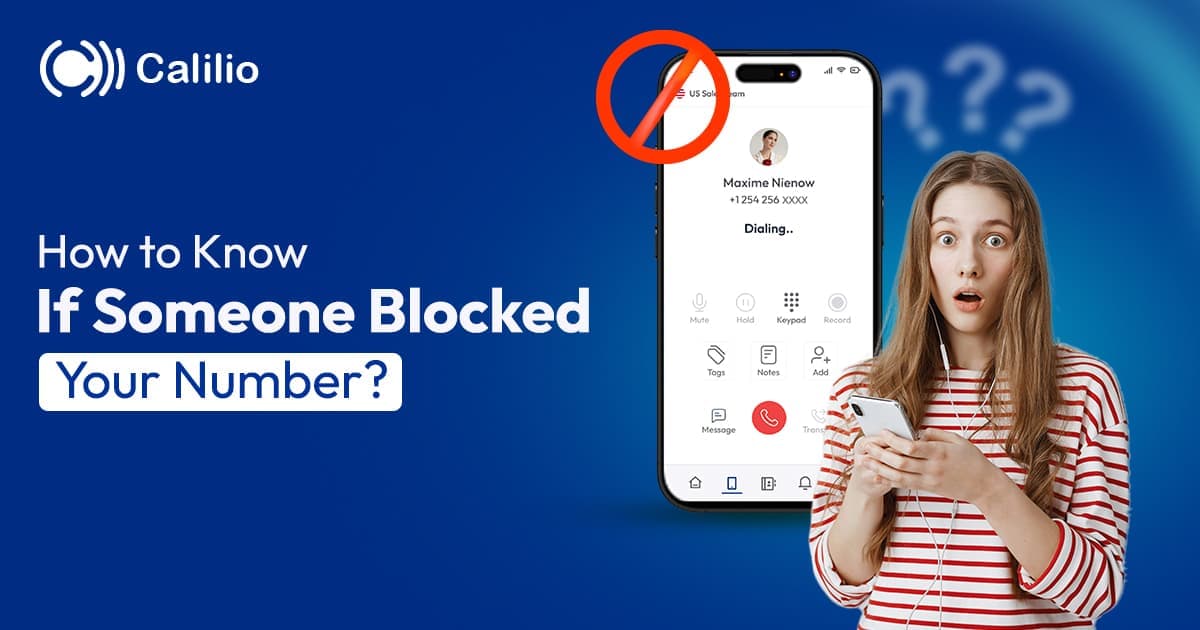 A girl is trying to call someone