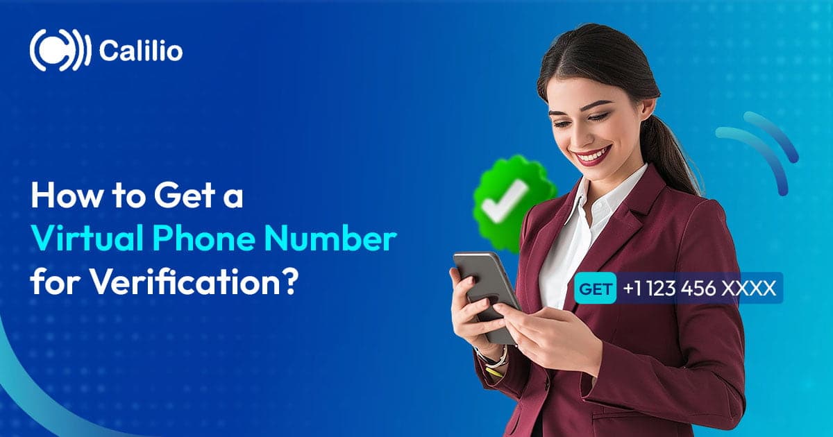 A women getting virtual phone number