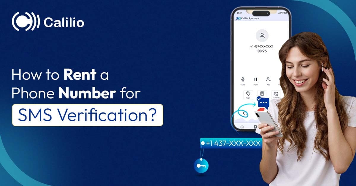 A person is looking on mobile surface to rent a phone number for sms verification