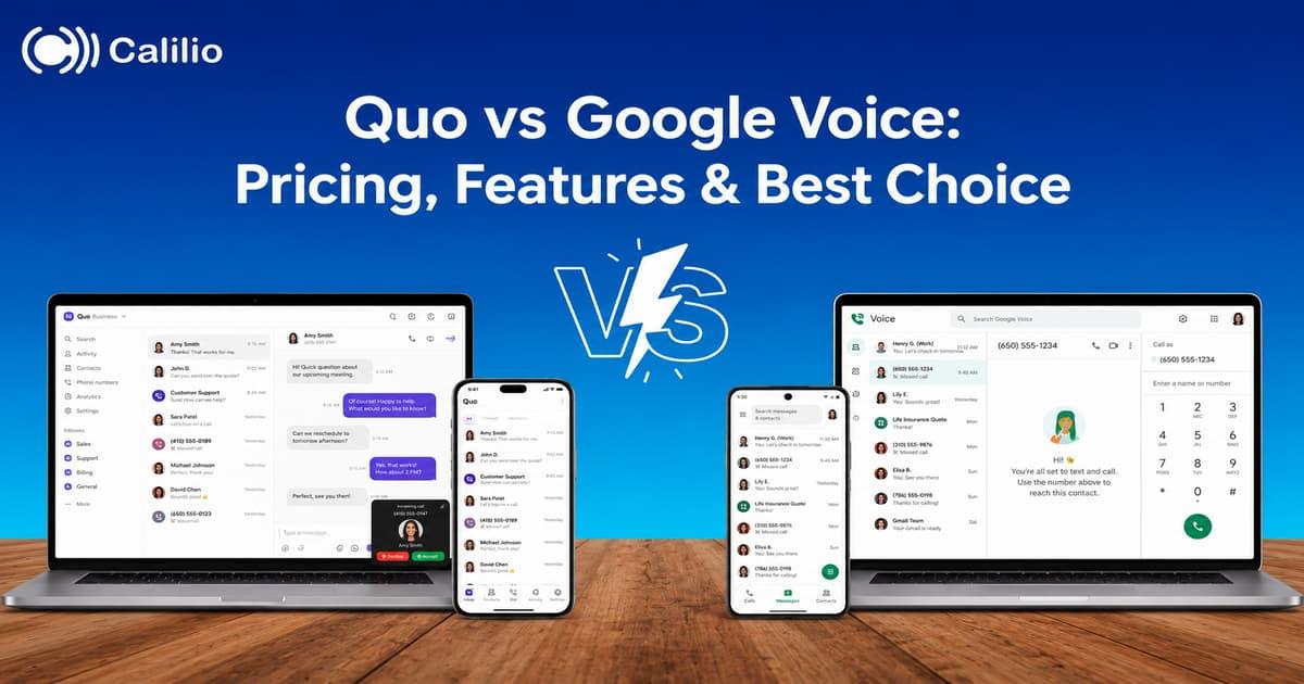 Quo vs Google Voice: Pricing, Features & Best Choice