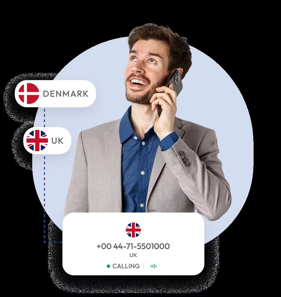 best time to call uk from denmark