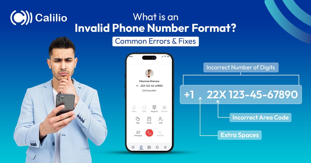 Error Message Number What is an Invalid Phone Number Format? Common Errors & Fixes