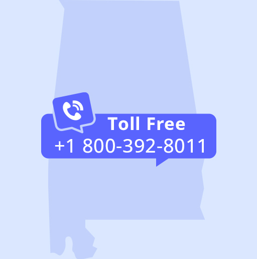 Alabama toll-free number for free communication point