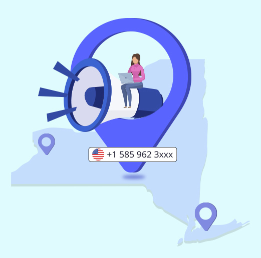 Enhance local visibility with NY area code
