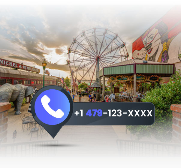 479 area code  number with the Park At West End  in background