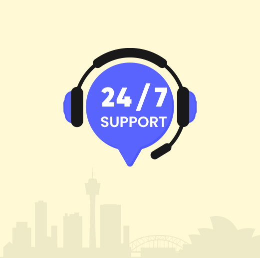 Get 24/7 support with Australian number