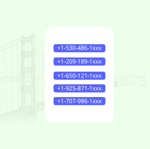 Get free virtual number for California