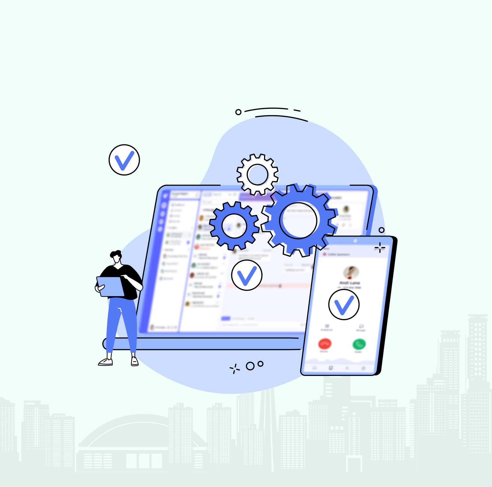 Simplified setup process for CA area code numbers
